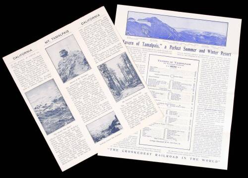 Two Mt. Tamalpais promotional brochures
