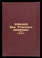 The San Francisco City Directory...September 1, 1850
