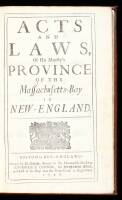 The Charter Granted by Their Majesties King William and Queen Mary, to the inhabitants of the province of the Massachusetts-Bay in New-England