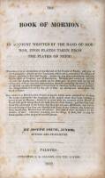 The Book of Mormon: An Account Written by the Hand of Mormon, Upon Plates Taken from the Plates of Nephi