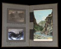 Photograph album with 24 photographs & 10 postcards of Colorado