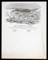 San Francisco in 1849. Taken from Broadway near Kearny Street. Drawn and Engraved by Thomas Armstrong, in the Fall of 1849, and republished by A. Rosenfield.