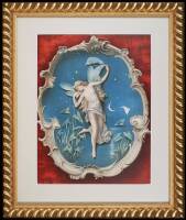 Set of four chromolithographed Art Prints by Maud Humphrey offered as advertising premiums for the N.K. Fairbank Company, purveyors of soap