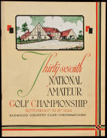 Thirty-Seventh National Amateur Golf Championship, September 11th to 16th, 1933. Kenwood Country Club, Cincinnati, Ohio - Official Program