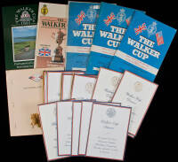 Programs and other ephemera from the Walker Cup