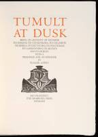 Tumult at Dusk, being an Account of Ecuador, its Indians, its Conquerors, its Colonists, its Rebels, its Dictators, its Politicians, its Landowners, its Artists and its Priests.