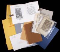 Collection of leaf books and original vellum leaves