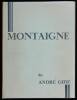 Montaigne. An Essay in Two Parts