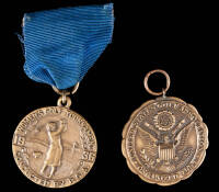 Two player's medals from the estate of Al Espinosa