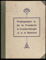 Polytypages de la Fonderie A. Vanderborght & Dumont. [Cover Title]