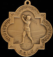 Replica of the medal for 1904 British Amateur champion, Walter J. Travis