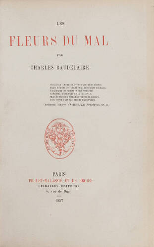 Les Fleurs du Mal