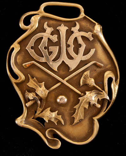 14K gold medal - C.R. Gadsden Medal, 1910 Class A won by A.C. McFarland