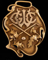 14K gold medal - C.R. Gadsden Medal, 1910 Class A won by A.C. McFarland