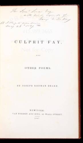 The Culprit Fay, and Other Poems
