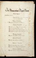 Manuscript listing of the various Parliamentary bills and submission from the beginning the reign of Edward VI through the ninth year of the reign Elizabeth I