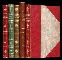 Lot of 5 Finely Bound First Editions by Whittier