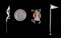 Four pieces of sterling silver jewelry by Leonore Doskow