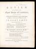 A Review of the Works of the Royal Society of London; Containing Animadversions on Such of the Papers as Deserve Particular Observation. In Eight Parts: Under the Several Heads of Arts, Antiquities, Medicine, Miracles, Zoophytes, Animals, Vegetables, Mine