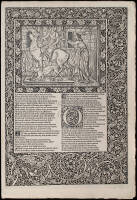 Original bifolium from the Kelmscott printing of the Canterbury Tales