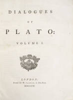 Dialogues of Plato: Volume I