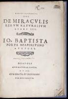 Magiae naturalis, sive de miraculis rerum naturalium libri IIII