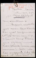 Autograph Letter from Charmian Kittredge to Jack London, signed "Your own Woman"