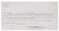 Lot of 7 typed letters signed by Charmian London