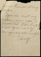 Autograph Letter from Jack London to Charmian Kittredge, signed Mate