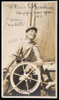 Original inscribed photograph of Nakata, Jack London's valet