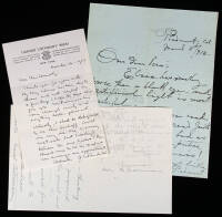 Archive consisting of 2 books by George Sterling, 16 letters, and other material relating to Vera Connolly (1888-1964), journalist, social activist, writer, George Sterling&rsquo;s inamorata, and member of the Carmel &ldquo;Crowd.&rdquo; Including note signed by Jack Lon