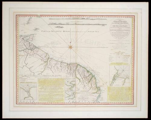 The Coast of Guyana from the Oroonoko to the River of Amazons and the Inland Parts as Far as they have been Explored by the French & Dutch Engineers, with the Islands of Barbadoes, Tobago &ca. from the Observations of Captain Edward Thompson ..