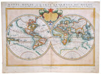 Mappe-monde, ou Carte Generale du Monde; Dessignee en Deux Plan-Hemisperes par le Sr. Sanson d'Abbeville, Geographe Ordinaire de la Majeste