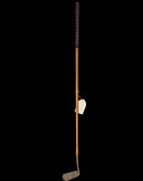 Spalding putter with hammer and roses cleek marks