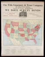 Map of the United States, on verso is map of Pennsylvania