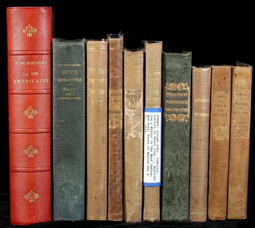 Lot of ten 19th Century volumes of Americana