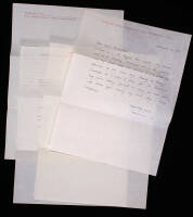 Group of 4 typed letters signed & 1 autograph letter signed all by Hermann Zapf to Grant Dahlstrom