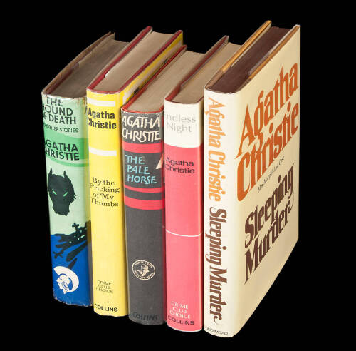 Five titles by Agatha Christie