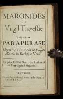 Maronides or Virgil Travestie: Being a new Paraphrase Upon the Fifth Book of Virgil's Aeneids in Burlesque Verse. [bound with] ...the Sixth Book...