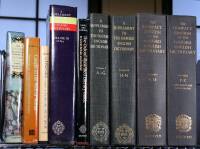 Oxford English Dictionary, plus other Oxford reference volumes