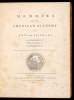 Memoirs of the American Academy of Arts and Sciences. Vol. II, Part I [Part II]