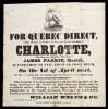 Broadside "For Quebec Direct" 1842