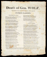 Death of Gen Wolf. Together with the Much Admired Song Called Cupid's Garden