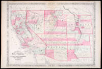 Johnson's California, with Territories of Utah, Nevada, Colorado, New Mexico, and Arizona