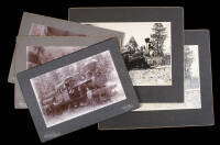 Five gelatin silver photographs of logging activities of the West Side Lumber Co. in the Sierra Nevada