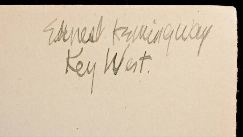 Reporter - Ernest Hemingway's copy