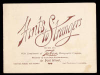 Hints to Strangers. Revised 1893. With Compliments of Taber Photographic Company. Removed to their New Establishment 121 Post Street, (Between Kearny and DuPont) San Francisco, California