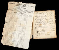 Manuscript Account Book of a Vermont Tannery