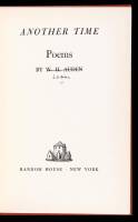 Another Time, Poems &ndash; signed with a few holographic corrections by the author