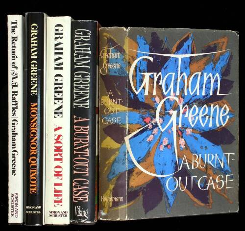 Lot of five volumes by Greene, all signed by him